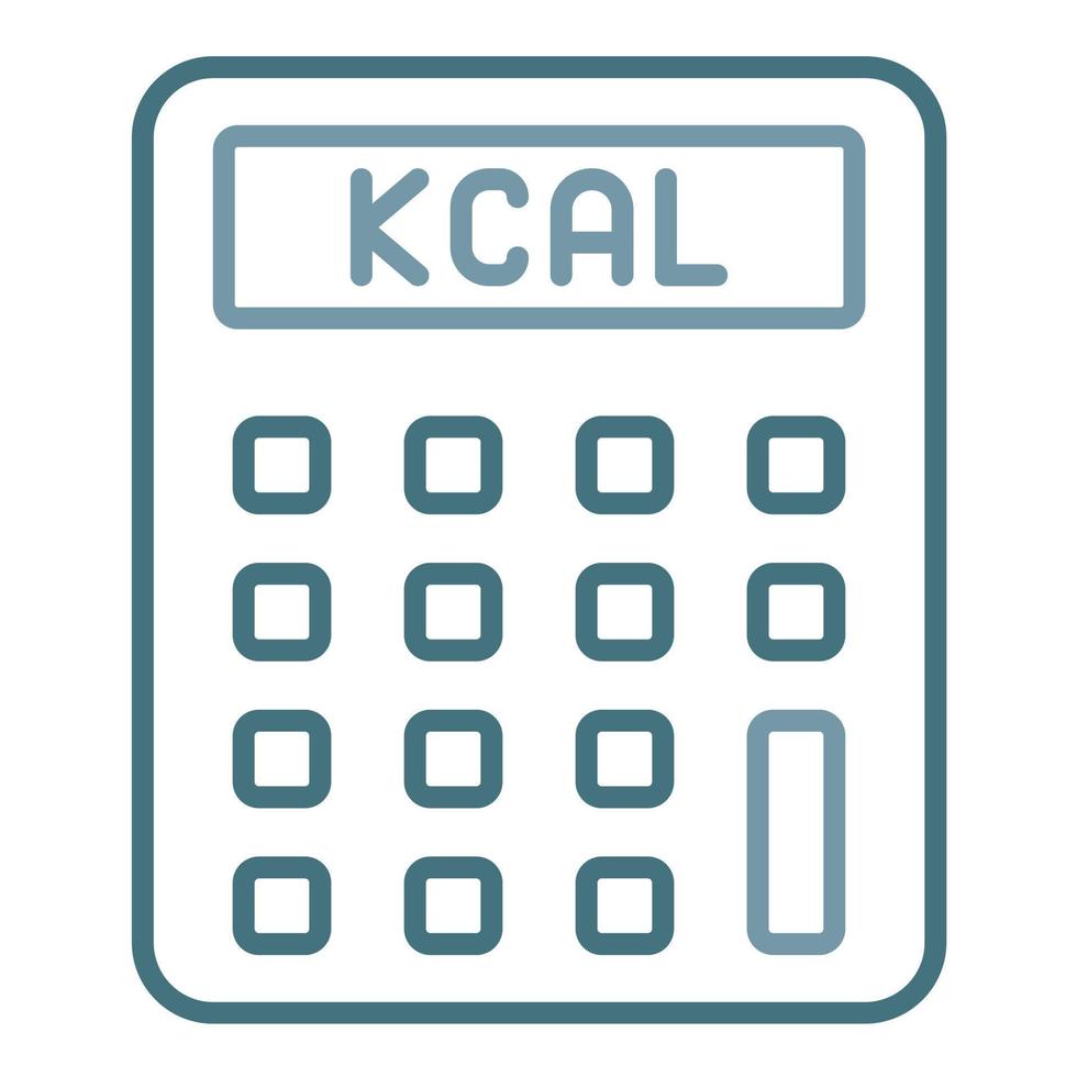 Calories Line Two Color Icon vector