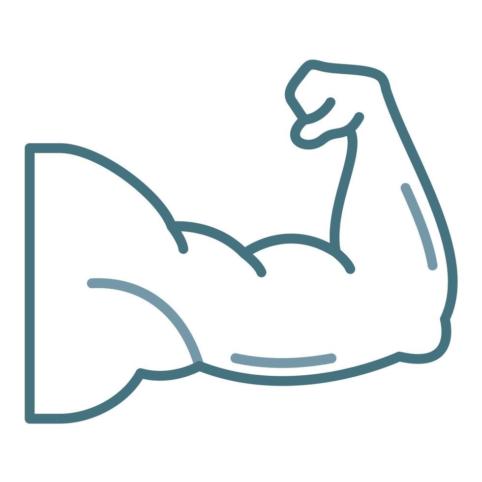 Muscles Line Two Color Icon vector