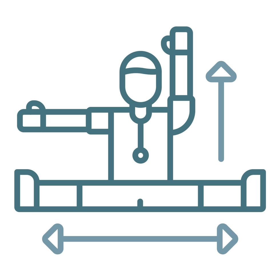 Flexibility Training Line Two Color Icon vector