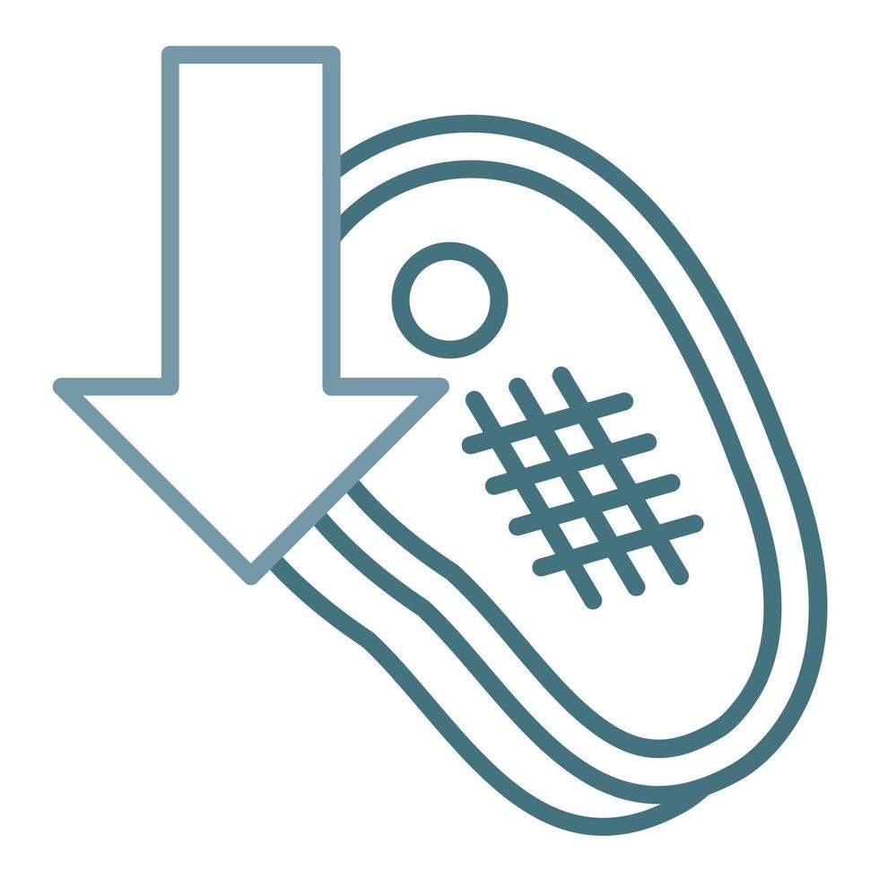 Reduced Meat Consumption Line Two Color Icon vector