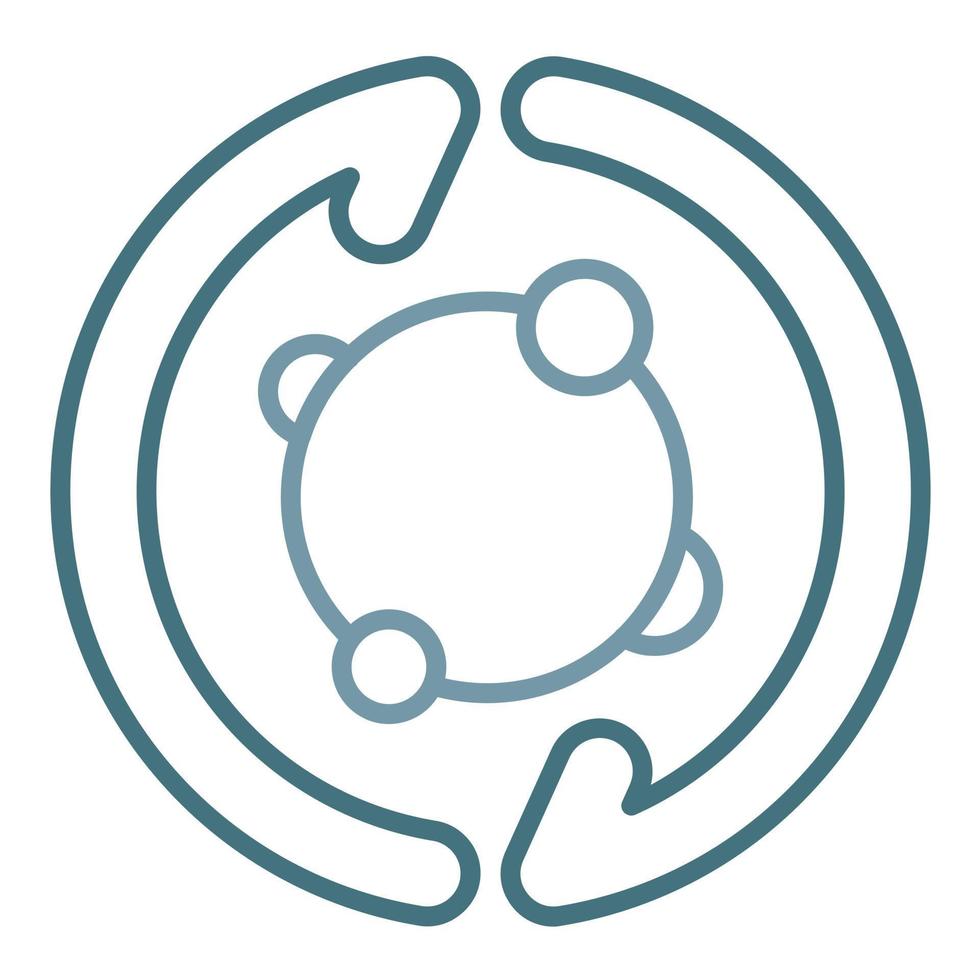 Metabolism Line Two Color Icon vector