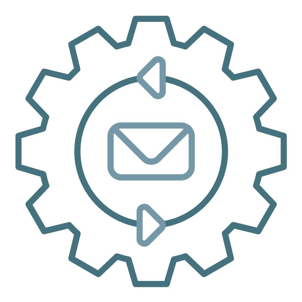 Marketing Automation Line Two Color Icon vector