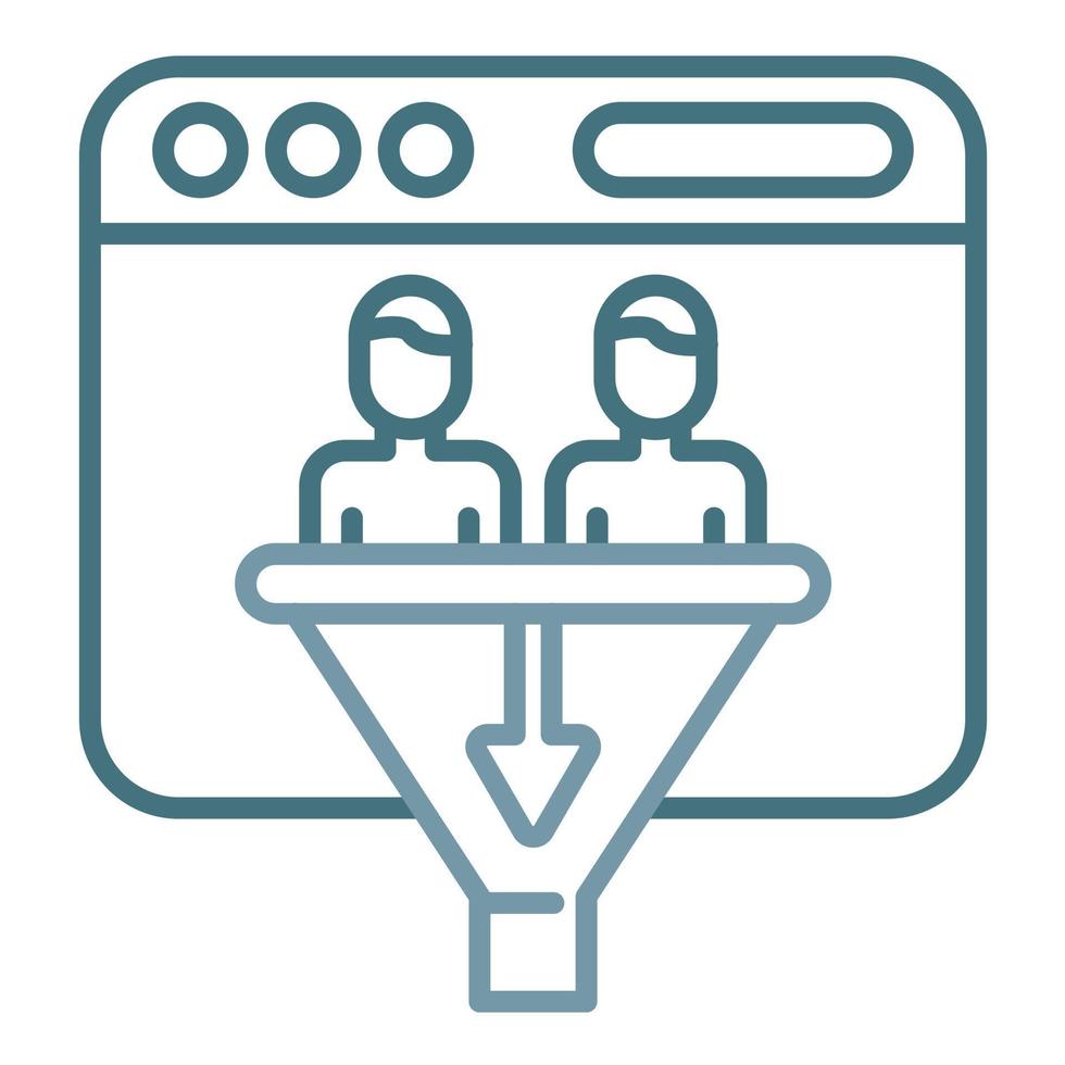 Conversion Line Two Color Icon vector
