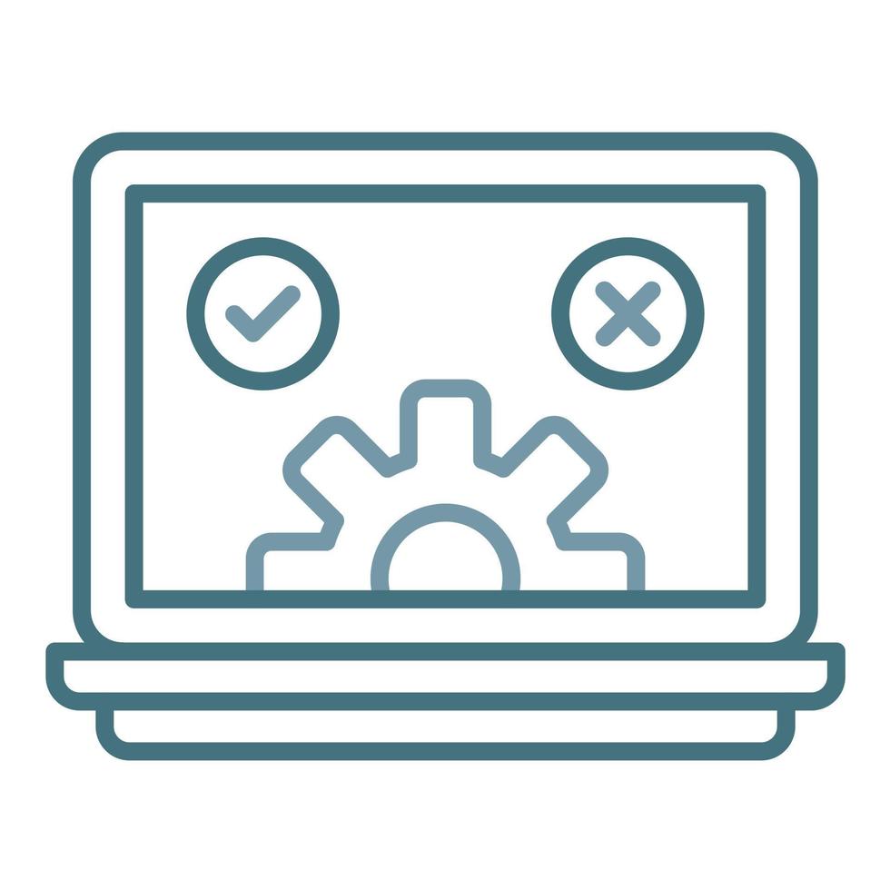 Qa Testing Line Two Color Icon 16867112 Vector Art at Vecteezy