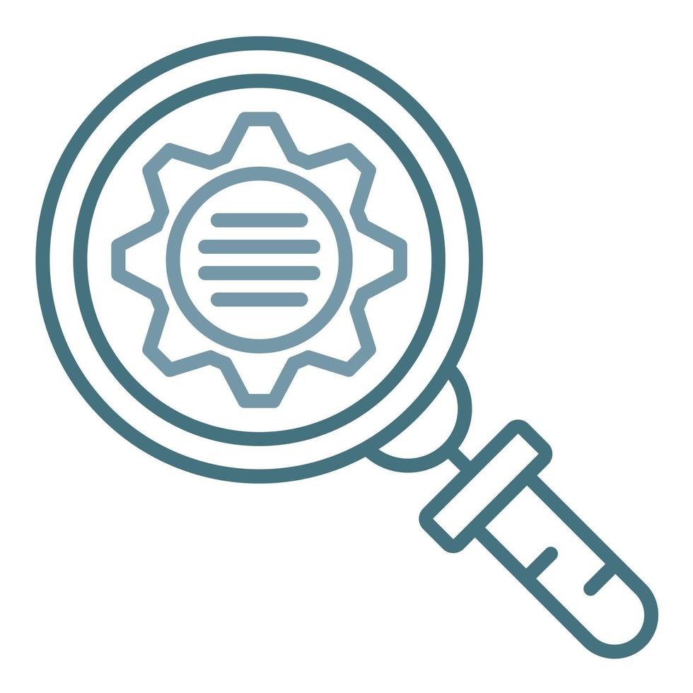 Due Diligence Line Two Color Icon vector
