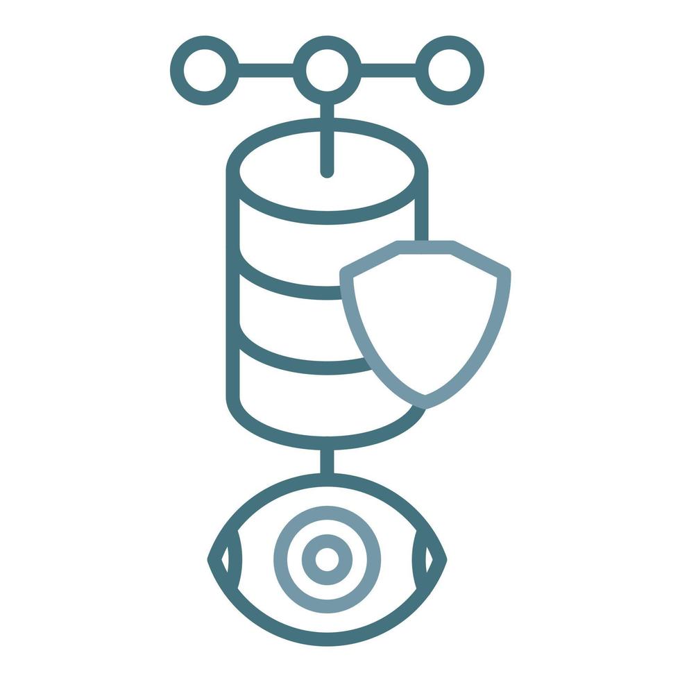Data Lookup Line Two Color Icon vector