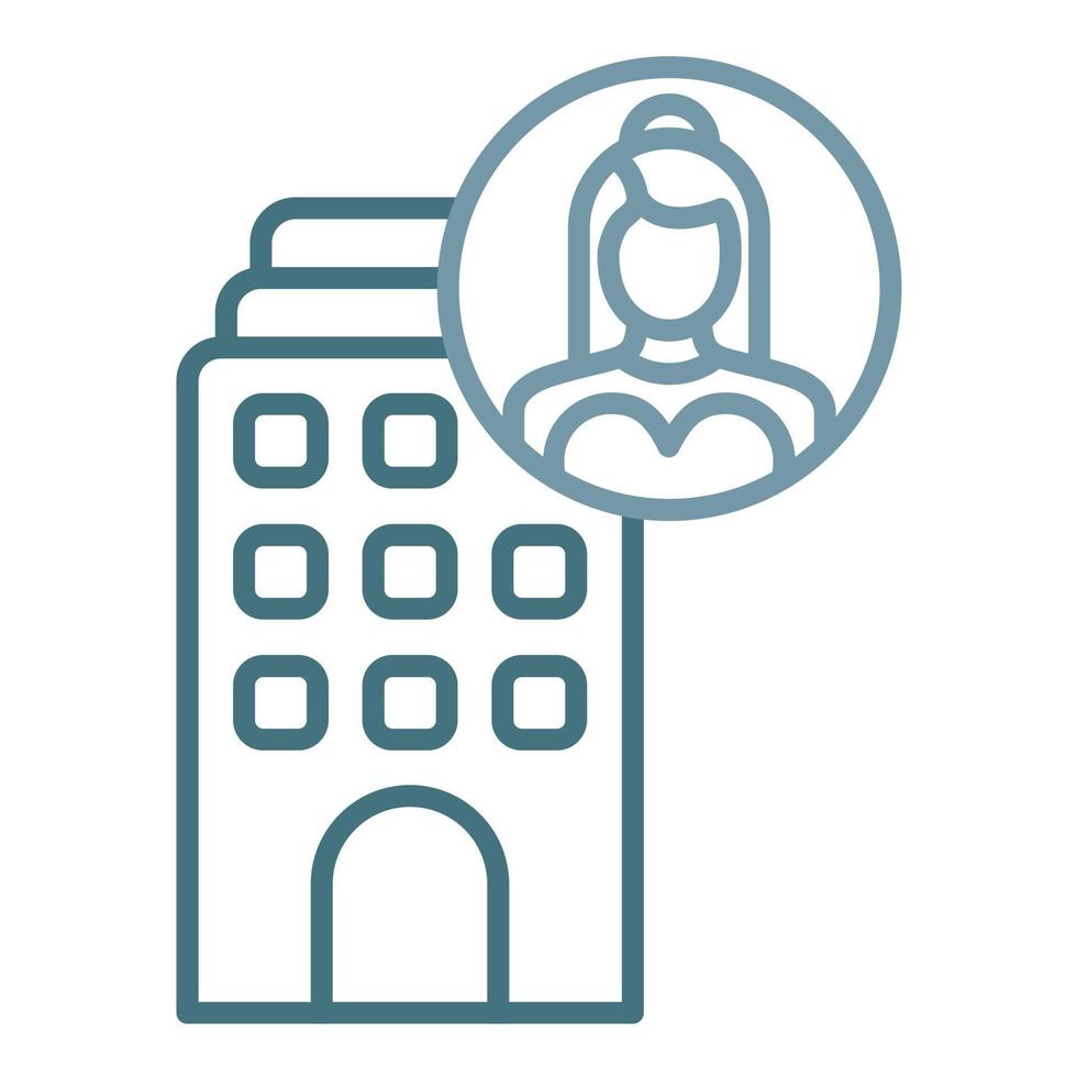 Modeling Agency Line Two Color Icon vector