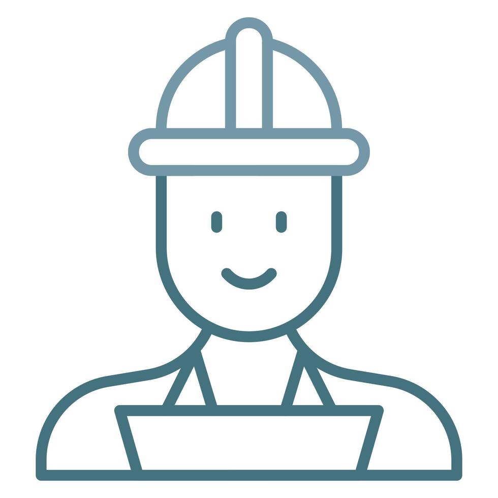 Qa Engineer Male Line Two Color Icon vector