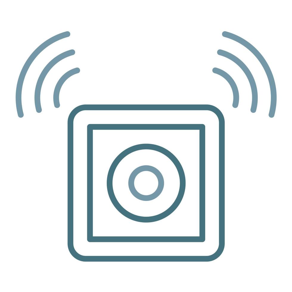 Emergency Button Line Two Color Icon vector