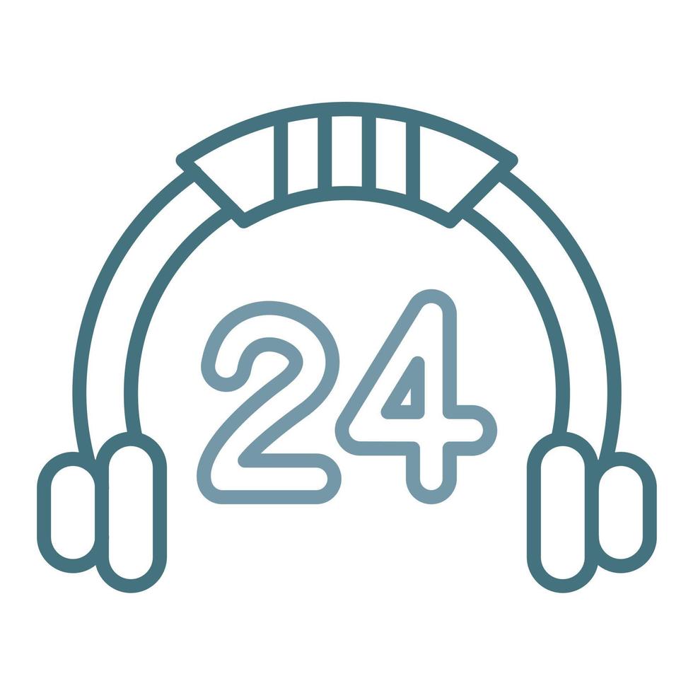 Help Line Two Color Icon vector