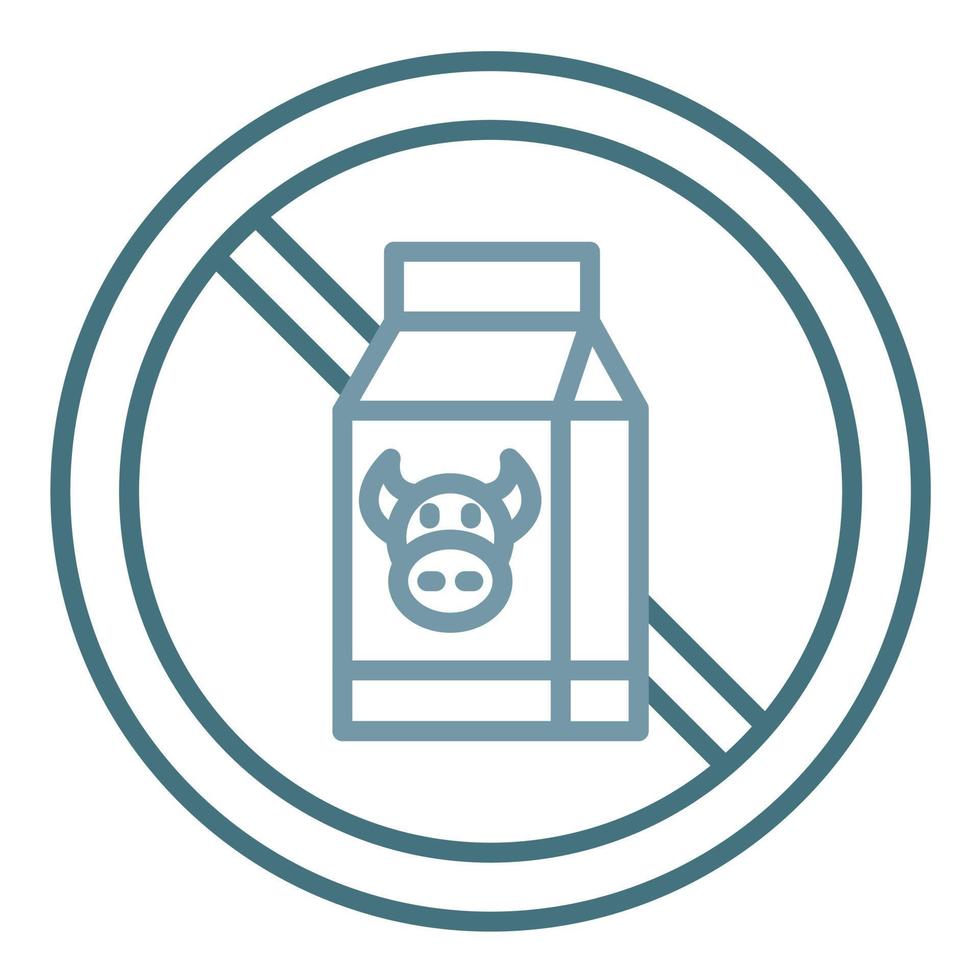 Lactose Free Line Two Color Icon vector