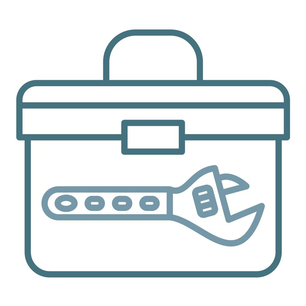 Tool Pouch Line Two Color Icon vector
