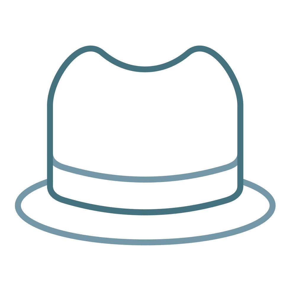 Hat Line Two Color Icon vector