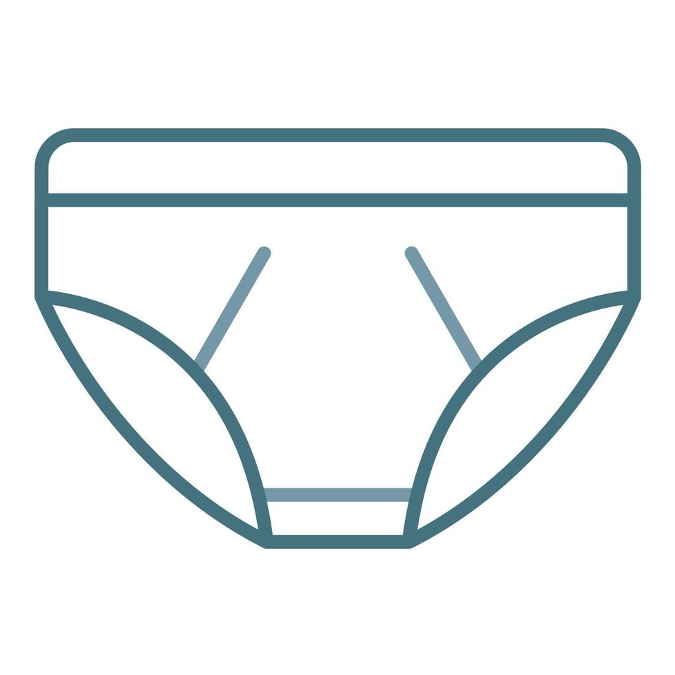Underwear Line Two Color Icon 16867572 Vector Art at Vecteezy