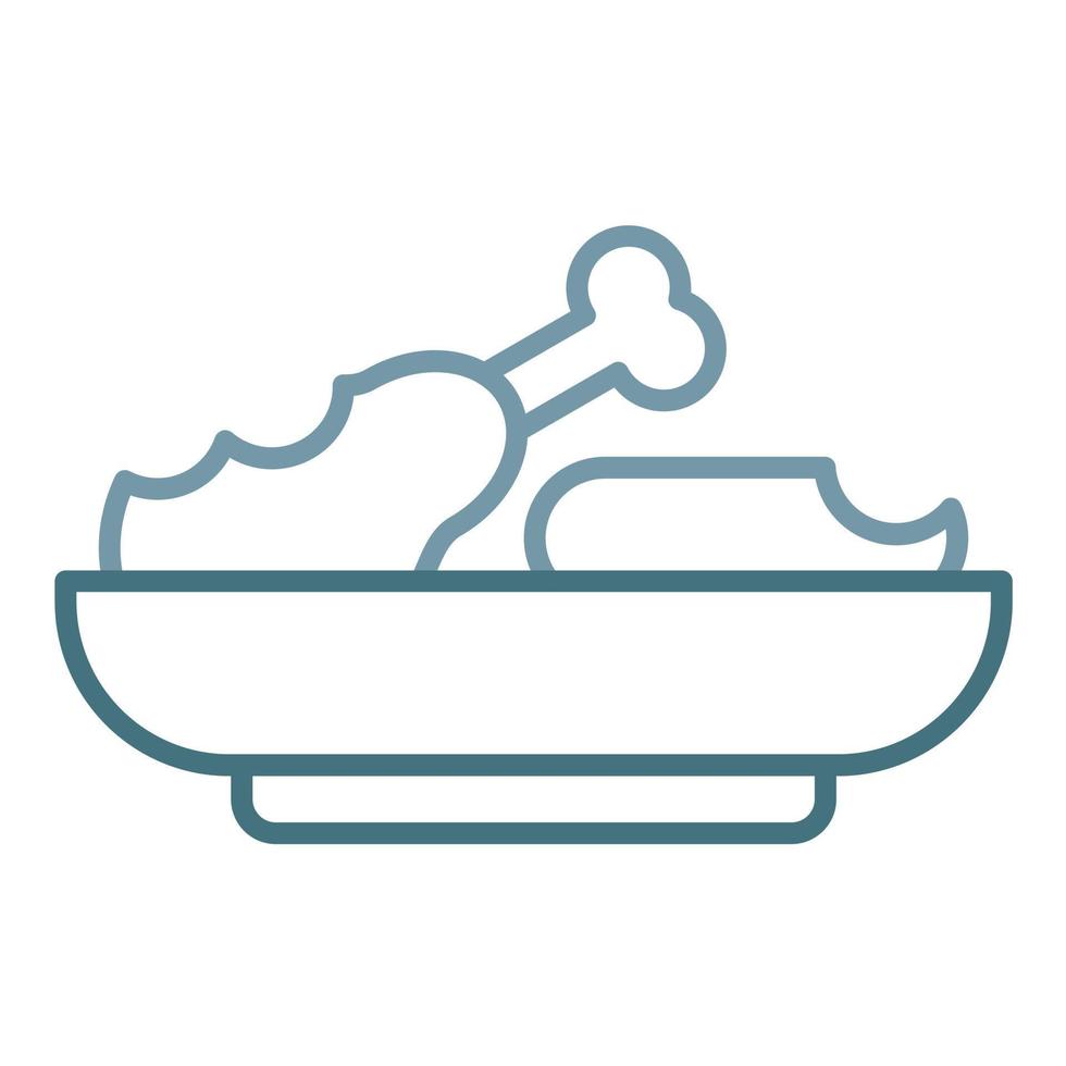 Leftovers Line Two Color Icon vector