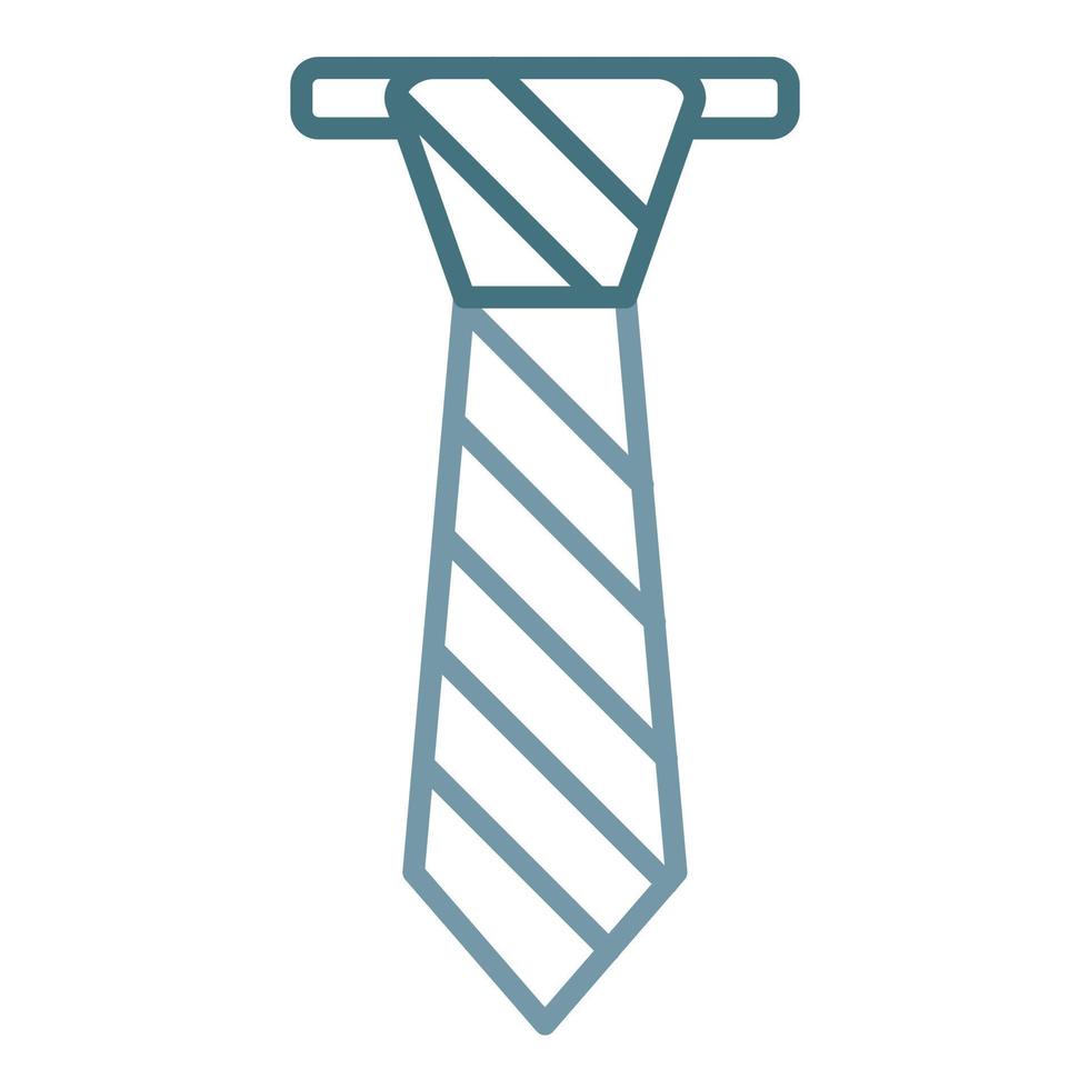 Tie Line Two Color Icon vector