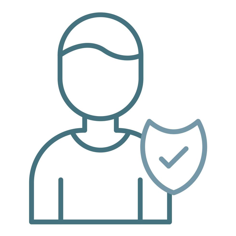 Authority Line Two Color Icon vector