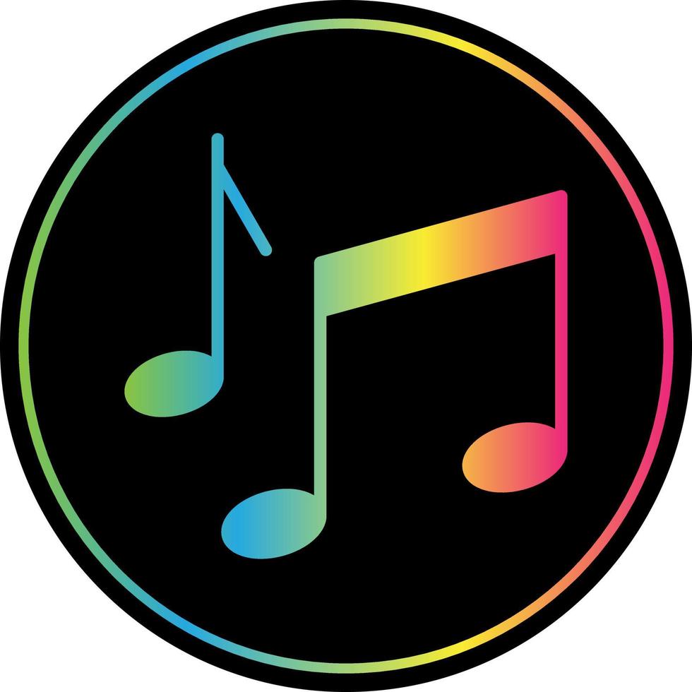 Musical Note Vector Icon Design