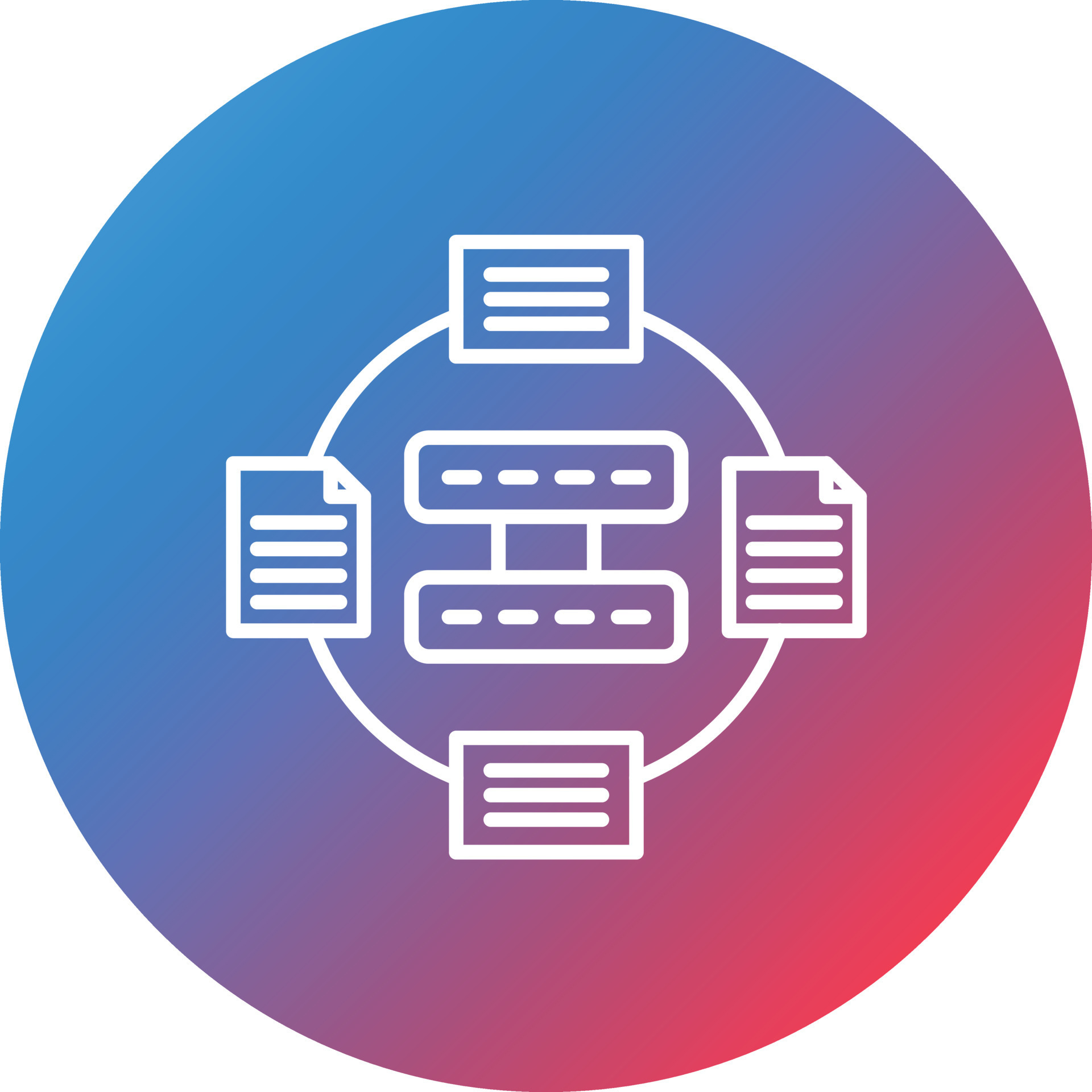Variety Line Gradient Circle Background Icon 16867800 Vector Art at