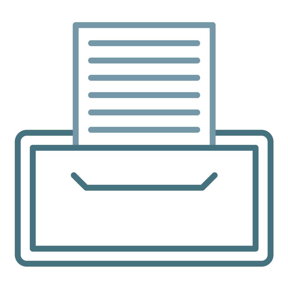 Record Keeping Line Two Color Icon vector