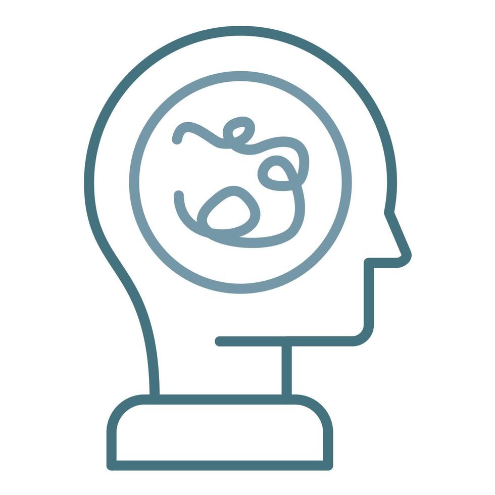 Chaos Line Two Color Icon vector