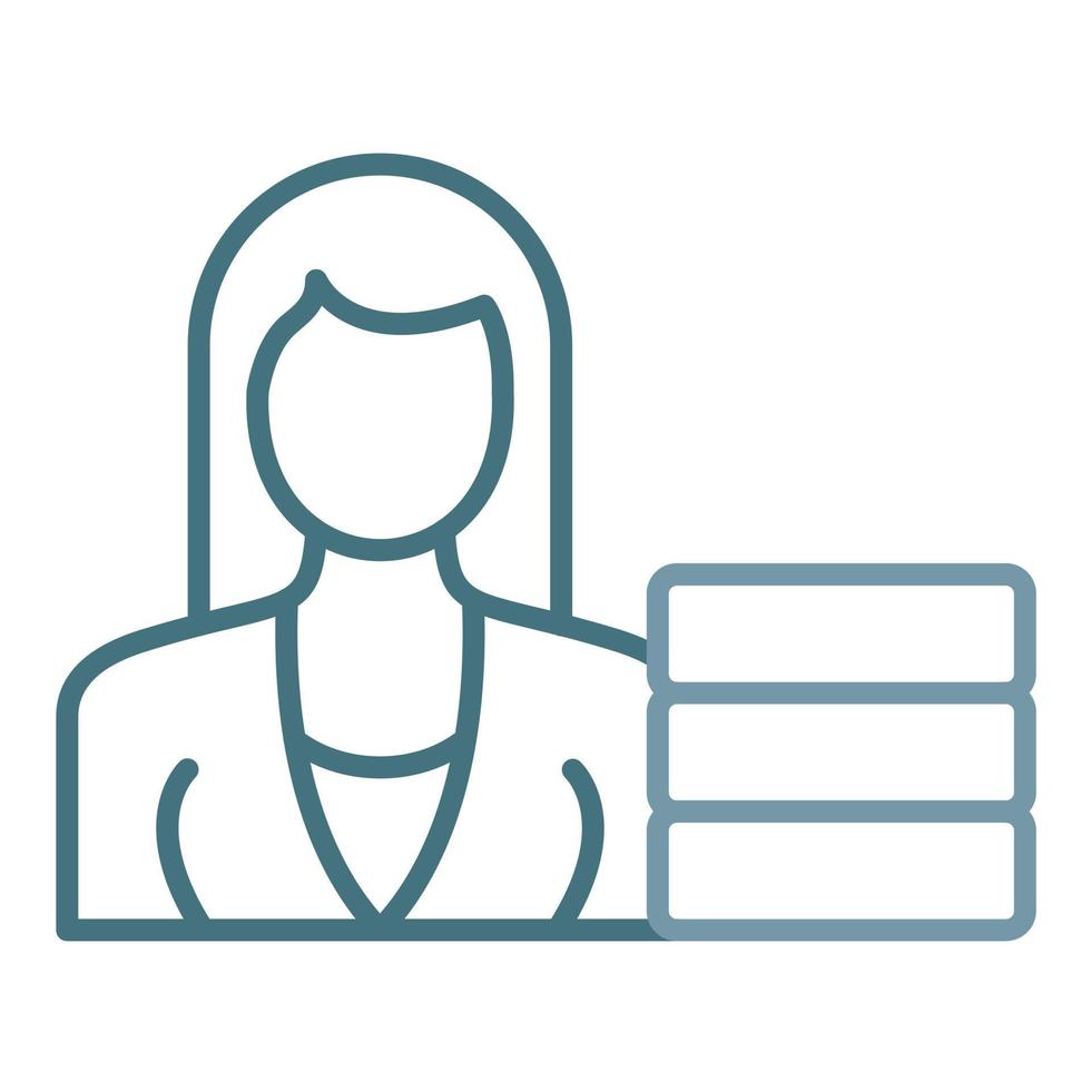 Influencer Compensation Line Two Color Icon vector