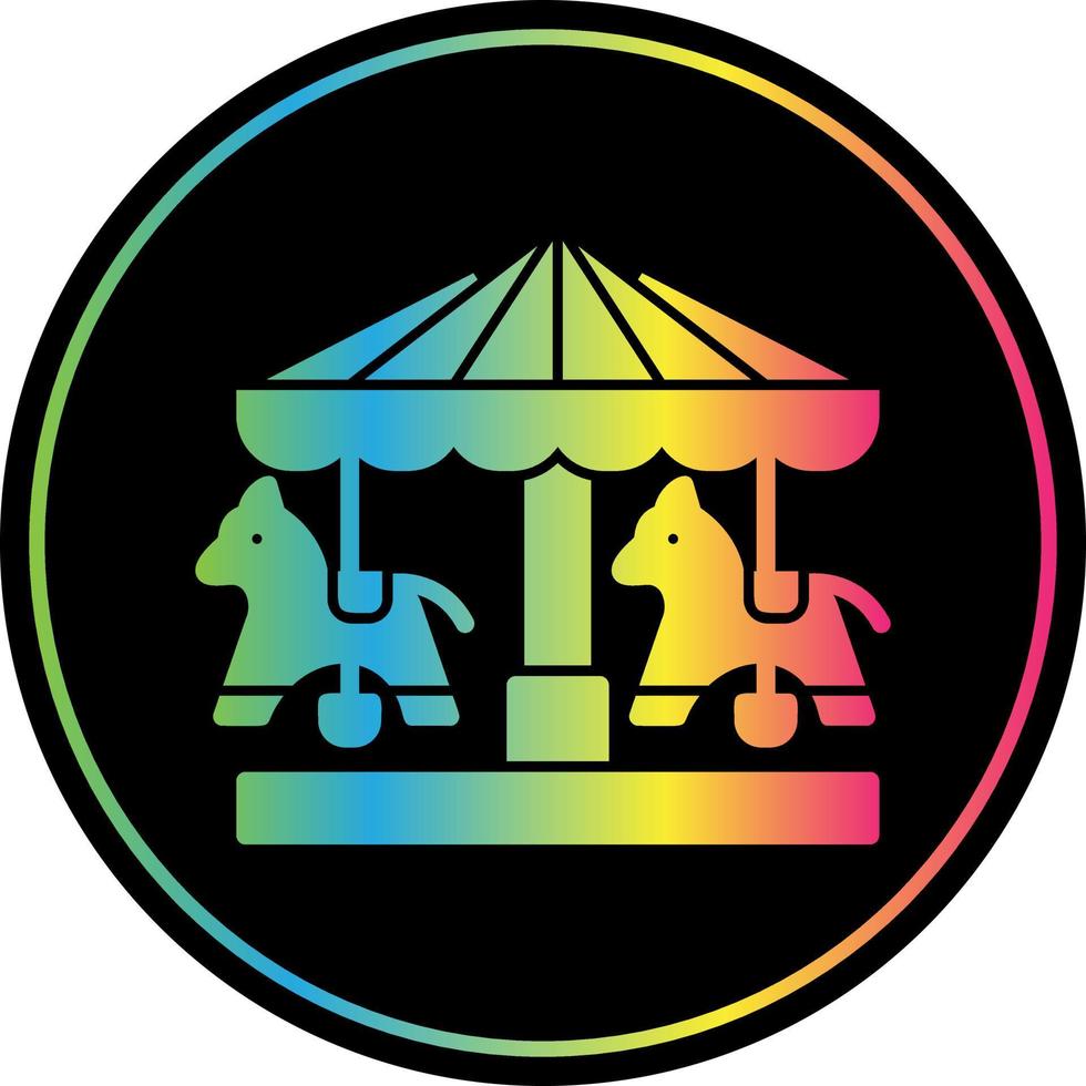 Merry Go Round Vector Icon Design