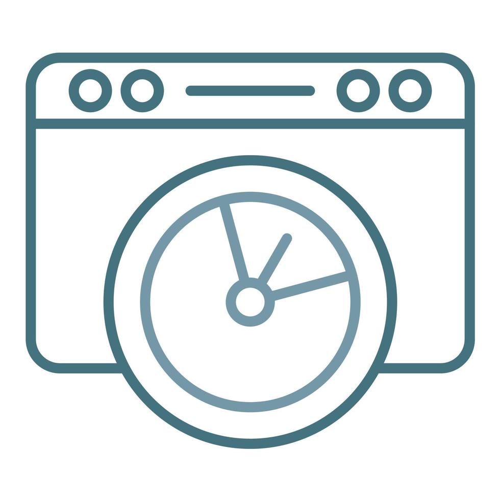 Optimization Line Two Color Icon vector