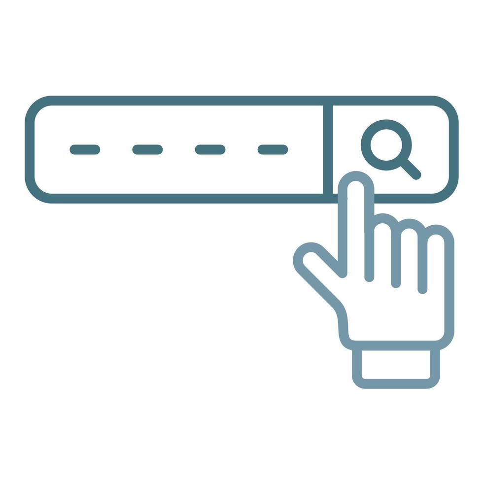 Featured Snippet Line Two Color Icon vector