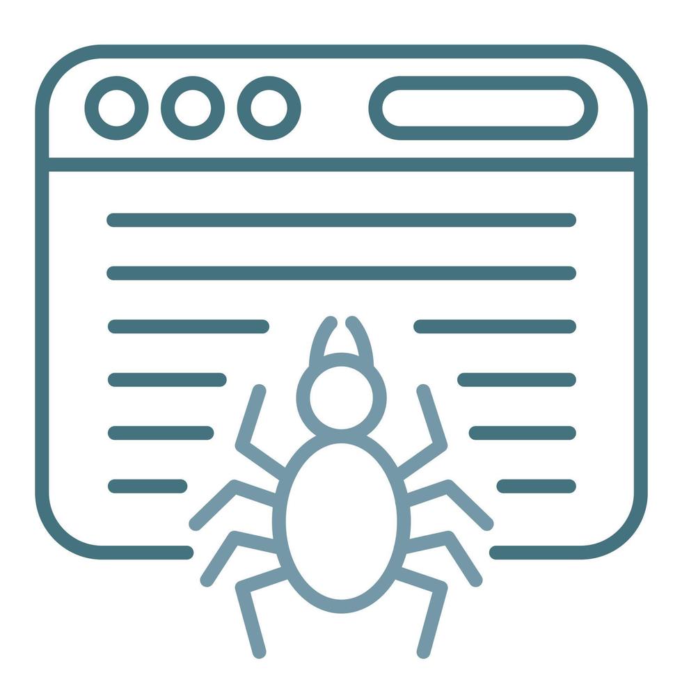 Crawler Line Two Color Icon vector