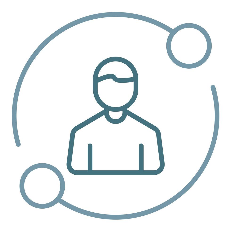 Support Line Two Color Icon vector