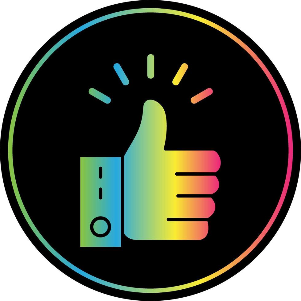 Thumbs Up Vector Icon Design