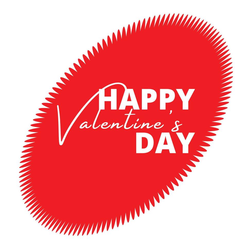 happy valentines day design vector