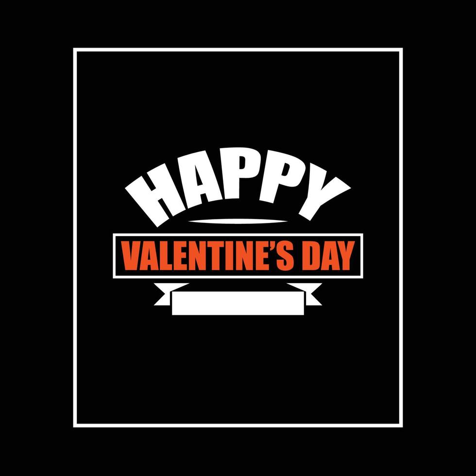 Happy valentine's day quotes design vector file