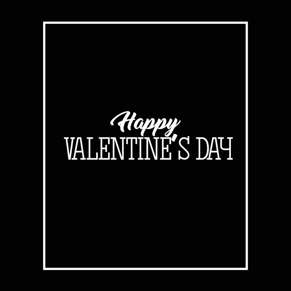 Happy valentine's day quotes design vector file