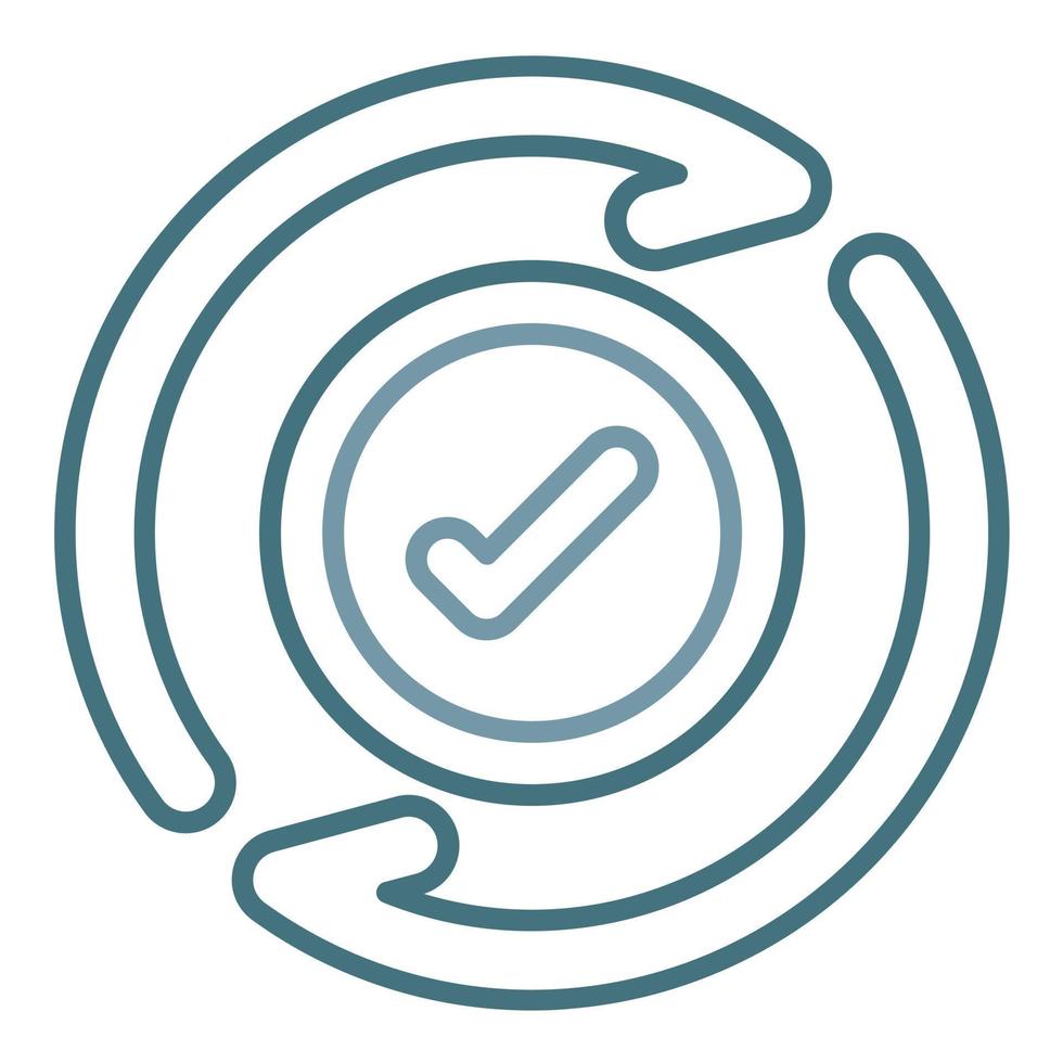 Iteration Line Two Color Icon vector