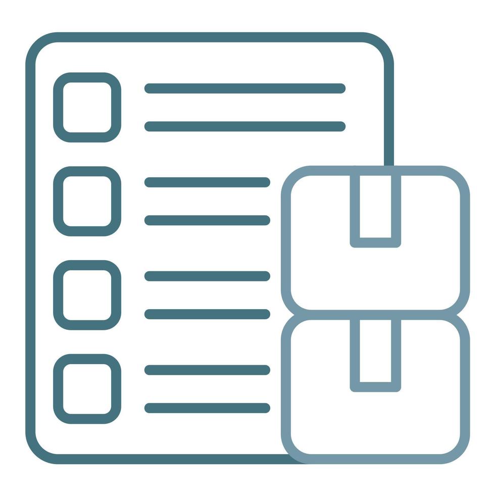 Production Priorities Line Two Color Icon vector