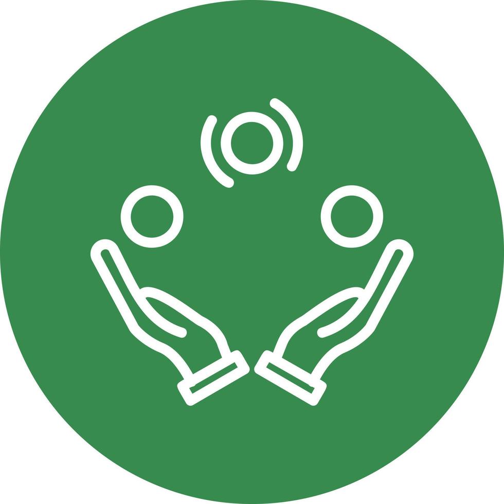 Juggling Vector Icon Design