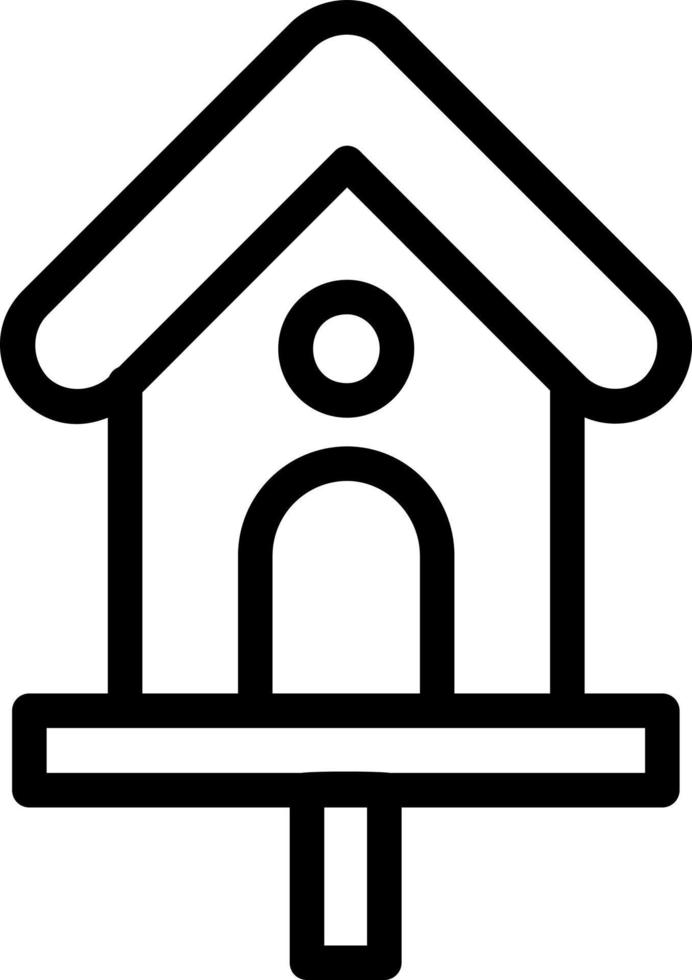 Bird House Vector Icon Design
