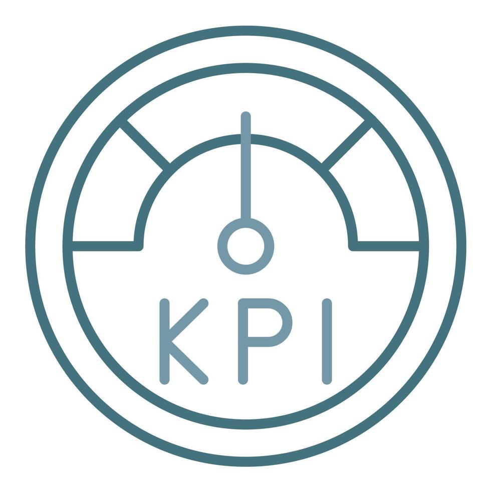 Kpi Line Two Color Icon vector