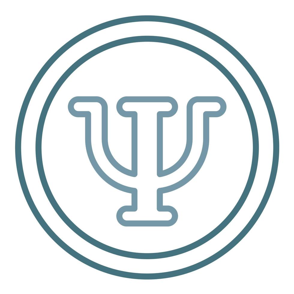 Psychology Line Two Color Icon vector