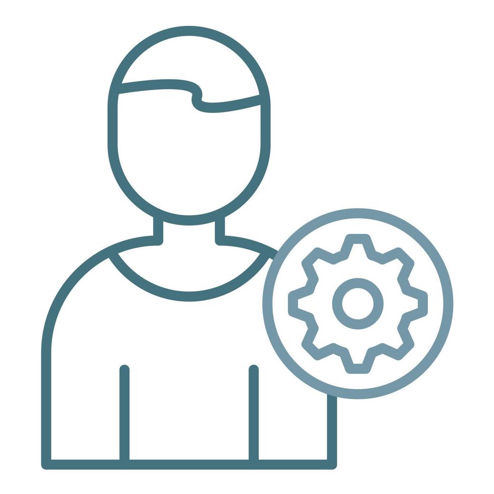 User Settings Line Two Color Icon vector