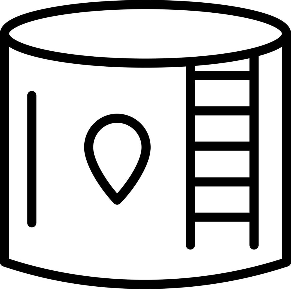 Water Tank Vector Icon Design