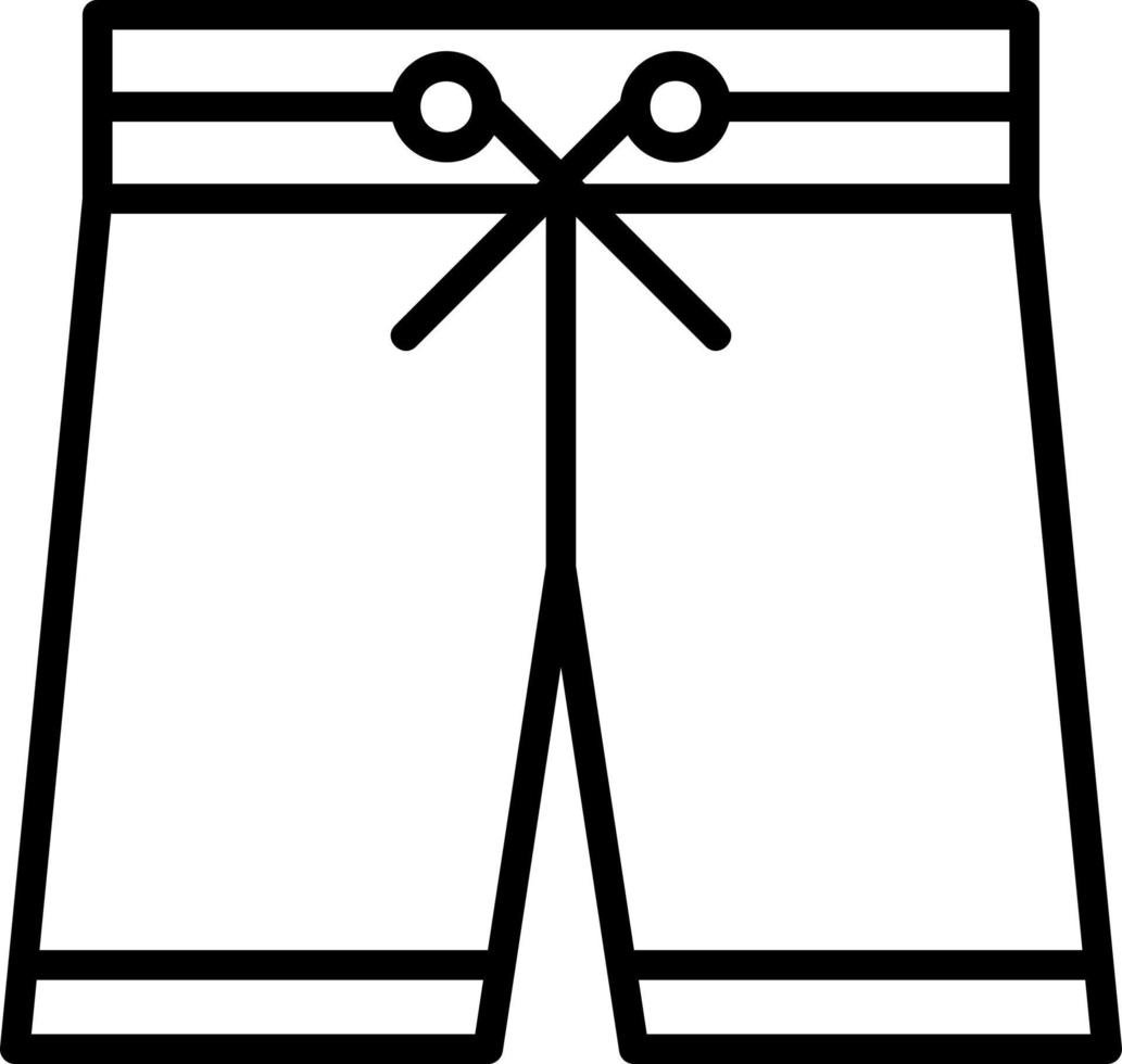 Swimming Suit Vector Icon Design