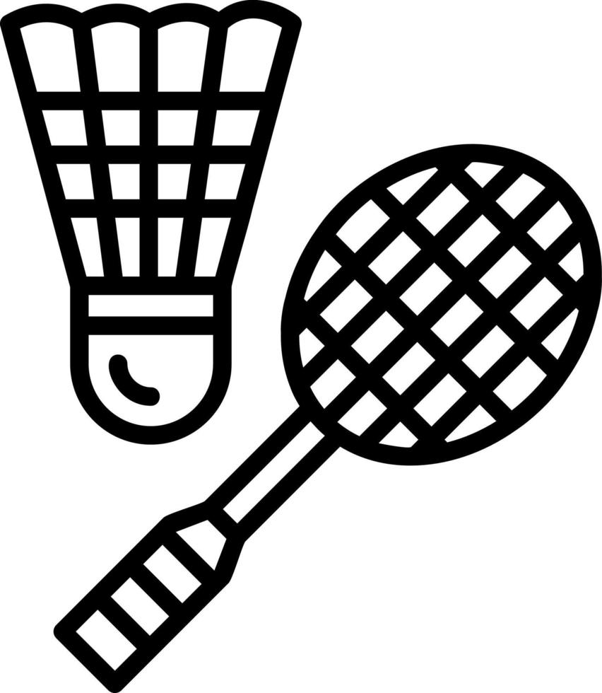 Badminton Vector Icon Design