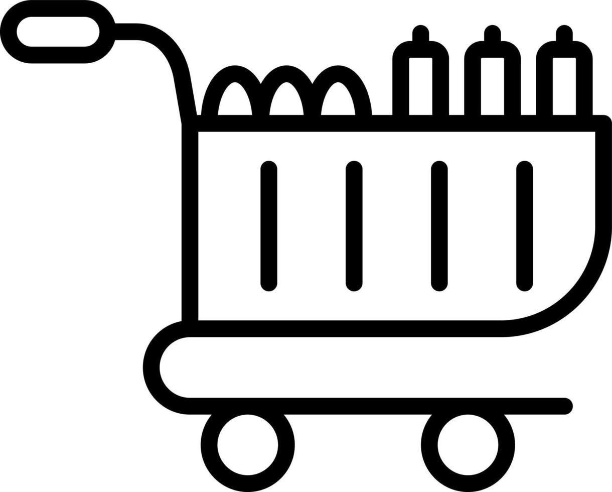 Food Cart Vector Icon Design