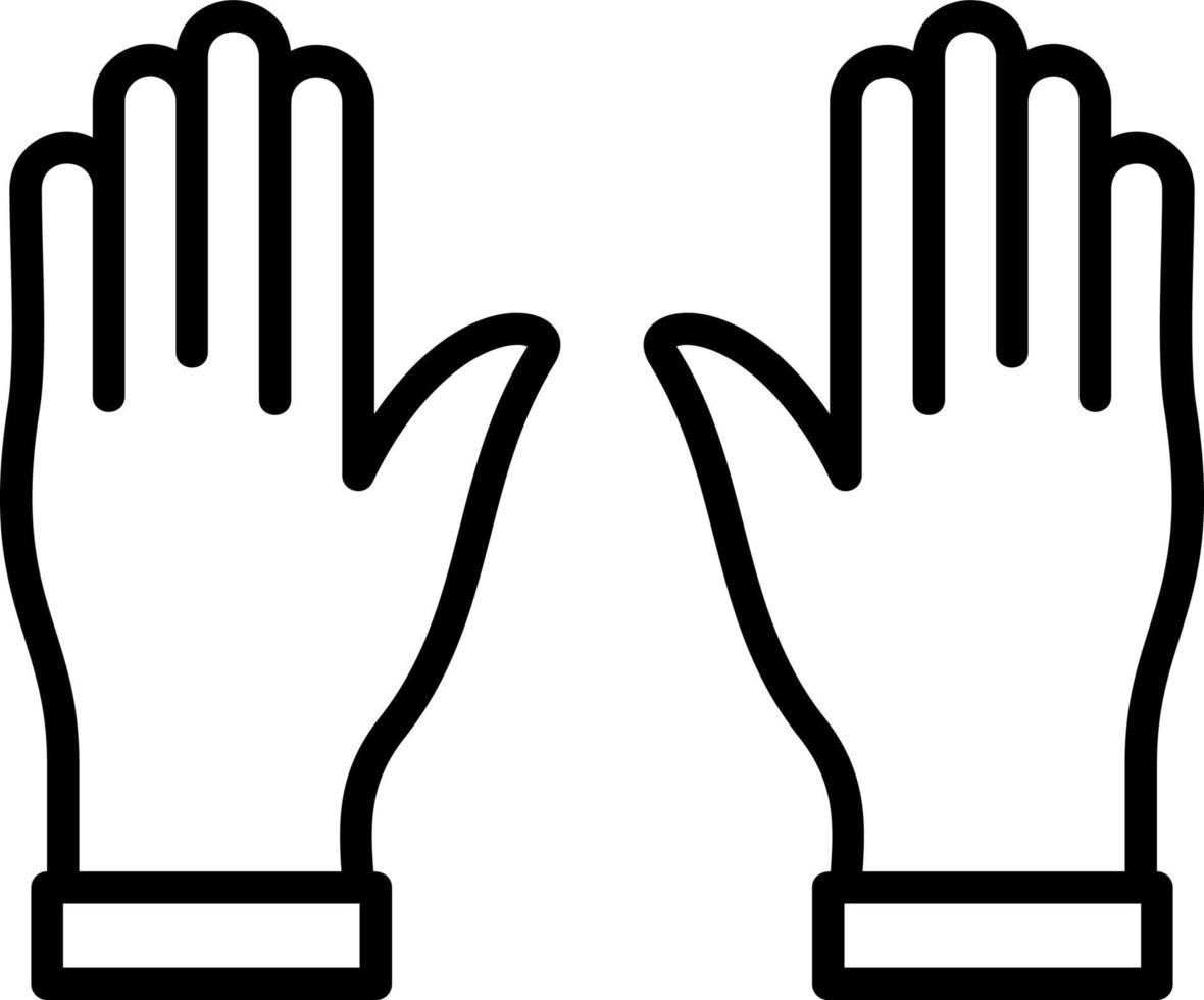 Hands Up Vector Icon Design