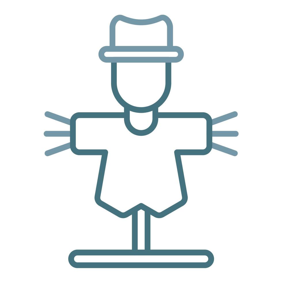 Scarecrow Line Two Color Icon vector