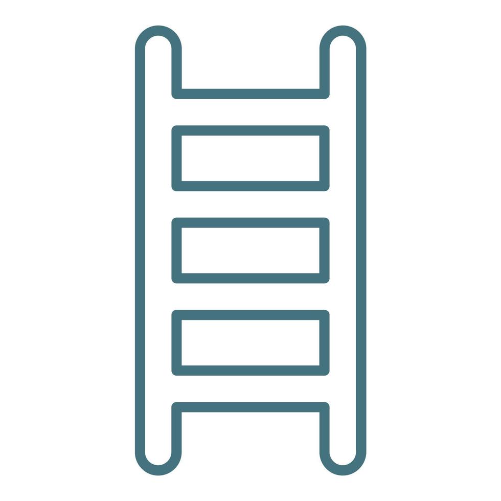 Stepladder Line Two Color Icon vector