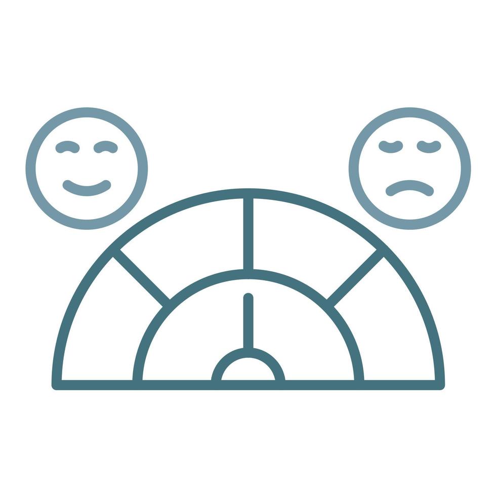 Satisfaction Survey Line Two Color Icon vector